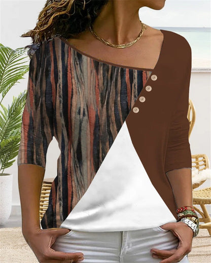 CD | MirtesShirt I V-neck T-shirt pentru femei