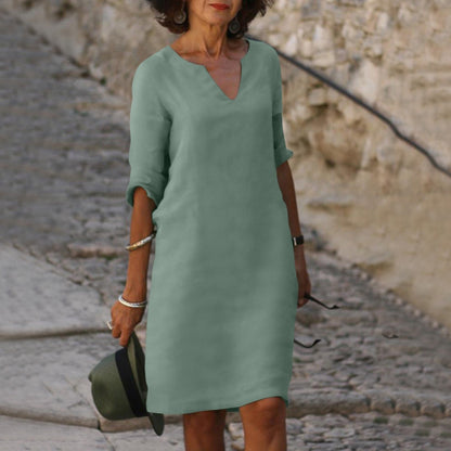 CD | Rochie midi cu decolteu în V