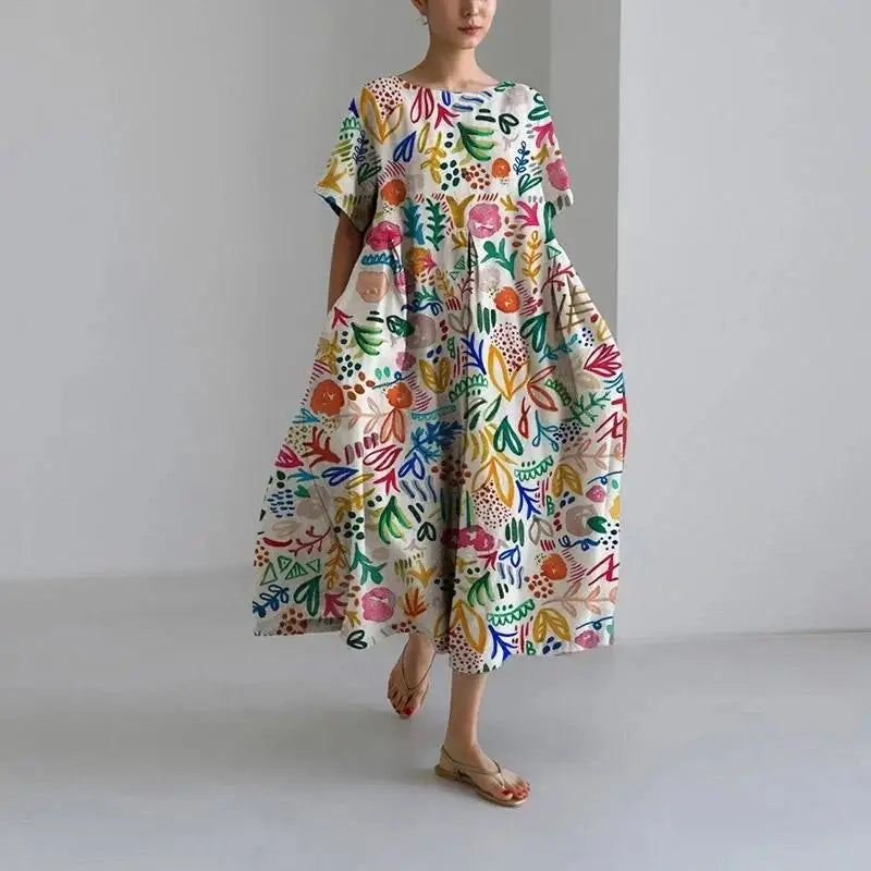 CD - rochie maxi cu flori