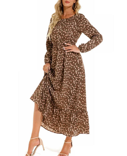 CD - Rochie maxi elegantă cu model floral