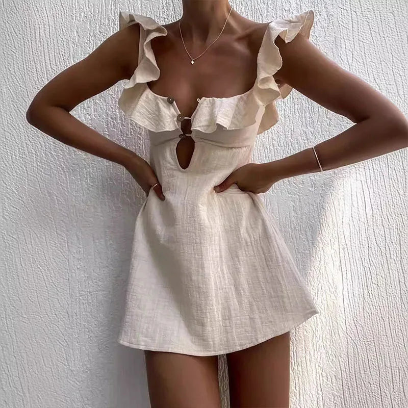 CD | Rochie mini de vară ușoară elegantă