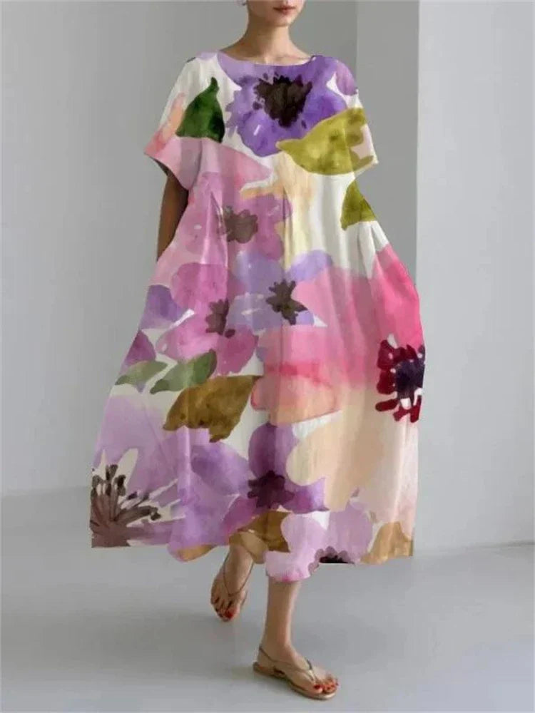 CD - rochie maxi cu flori