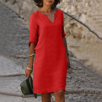 CD | Rochie midi cu decolteu în V