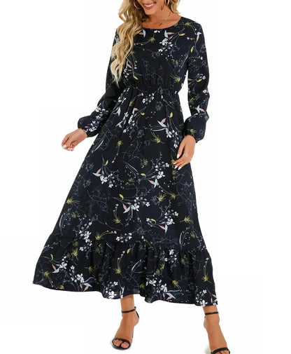 CD - Rochie maxi croită cu model floral