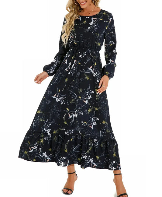 CD - Rochie maxi croită cu model floral