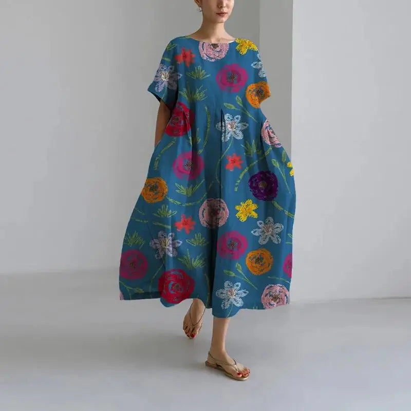 CD - rochie maxi cu flori