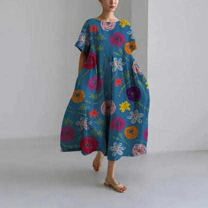 CD - rochie maxi cu flori