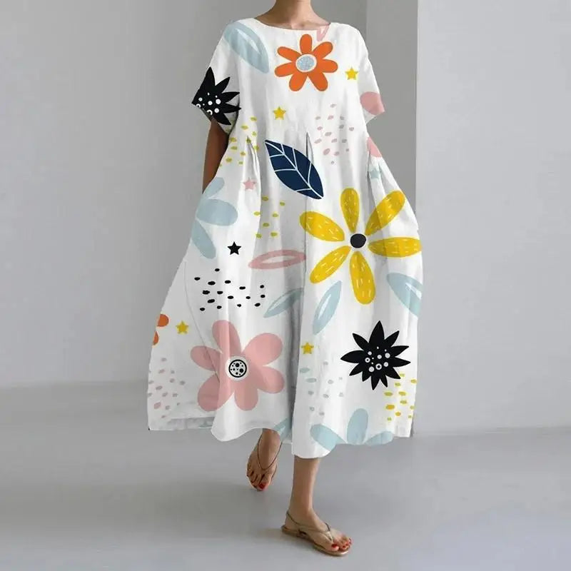 CD - rochie maxi cu flori