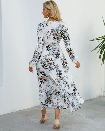 CD - Rochie Floral Elegance cu talie