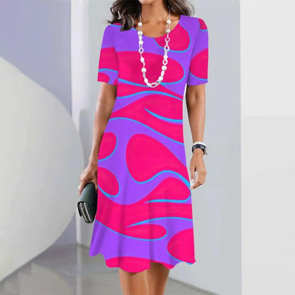 CD | Rochie midi imprimată