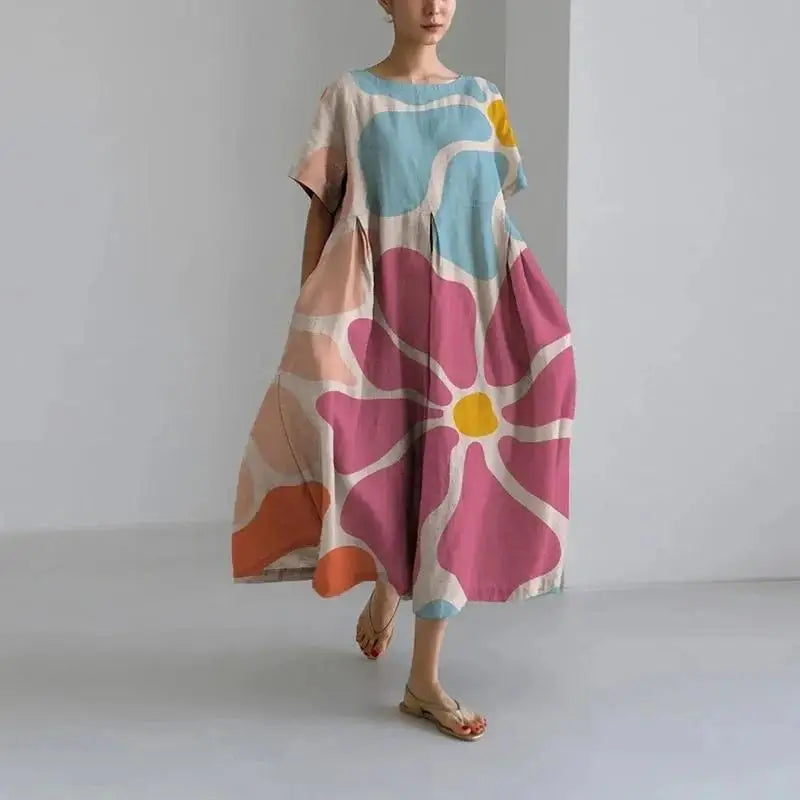 CD - rochie maxi cu flori