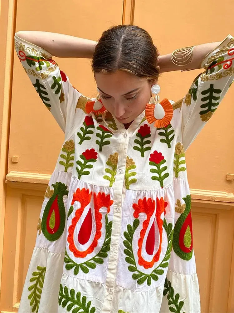 CD - Rochie patchwork pentru vacanță