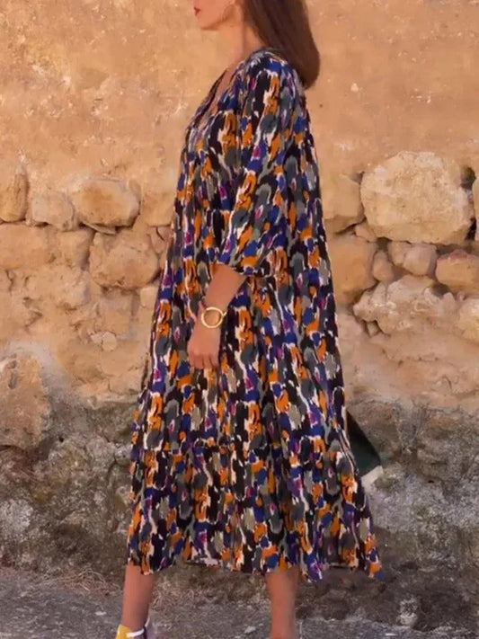 CD - Rochie casual cu decolteu în V