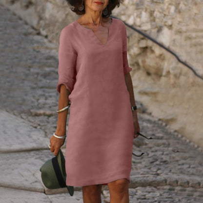 CD | Rochie midi cu decolteu în V