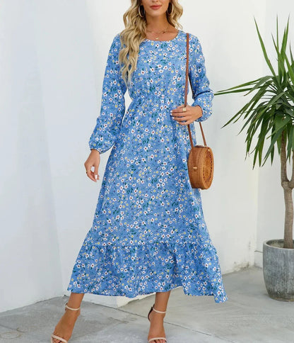 CD - Rochie florală elegantă cu talie flatată