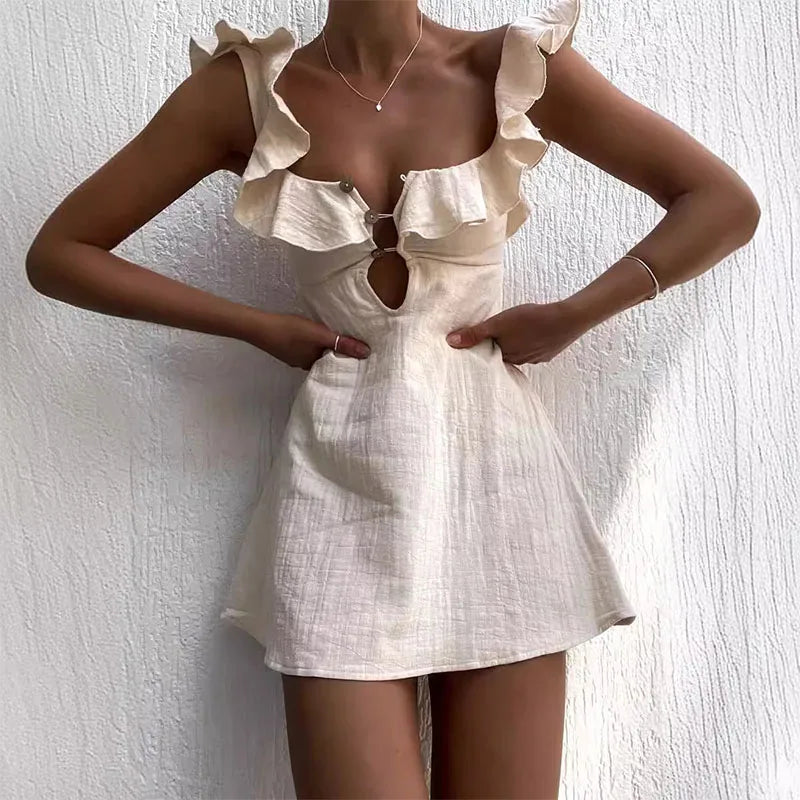 CD | Rochie mini de vară ușoară elegantă