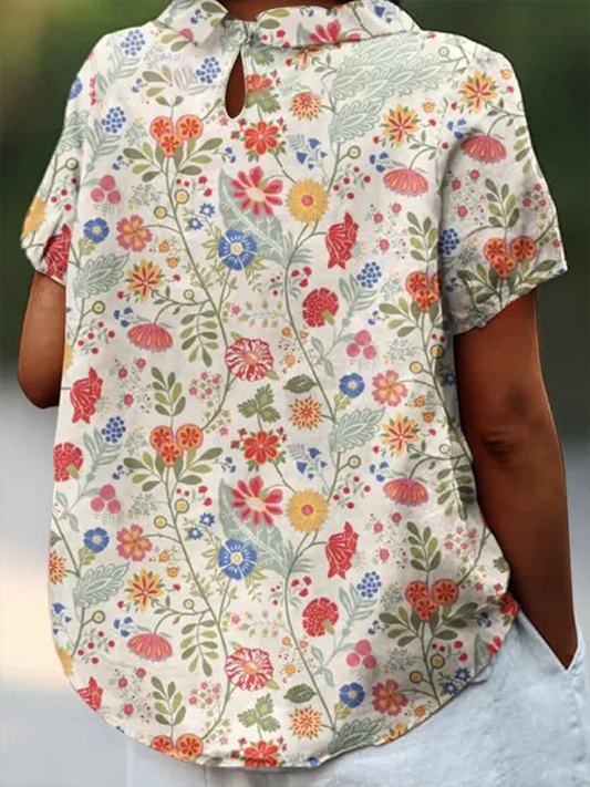 CD | Bluză cu imprimeu floral pentru femei