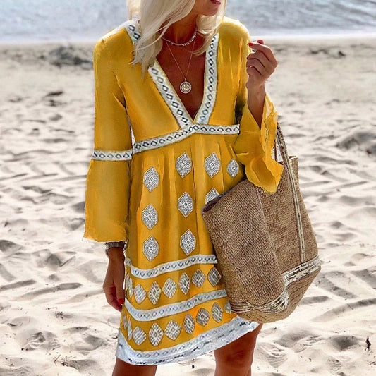 CD | "Sarah" Rochie boho colorată