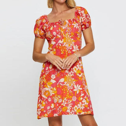 CD | Rochie mini cu imprimeu floral vb70