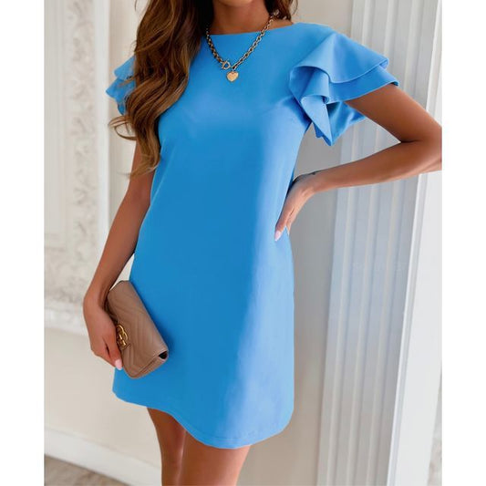 CD | Rochie mini A-line cu volane YS10019