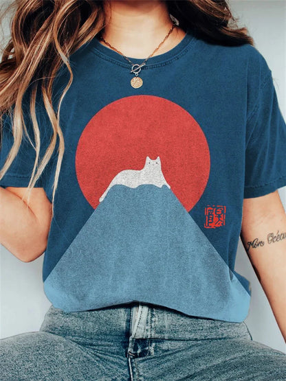 CD | Tricou grafic Cat Mountain