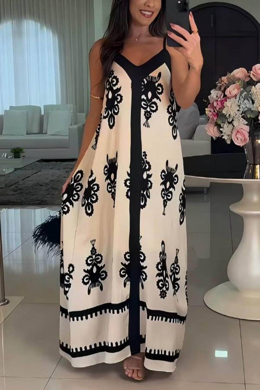 CD | Elegant etnice model patchwork casual rochie maxi