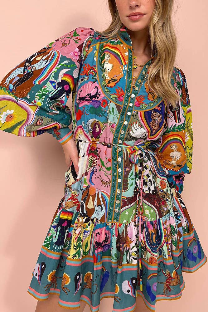 CD | Urban Chic Casual rochie mini graffiti