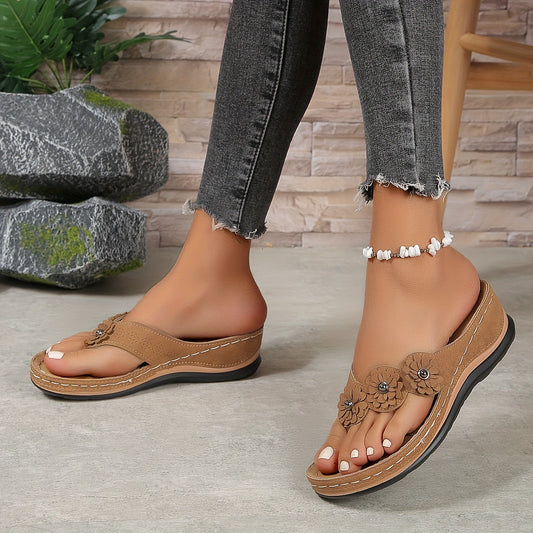CD | | Sandale elegante și confortabile cu curele florale