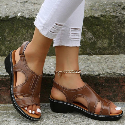 CD | | Sandale ortopedice cu toc wedge