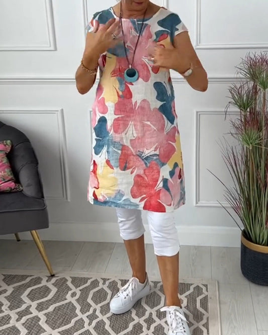 CD - Rochie casual cu flori