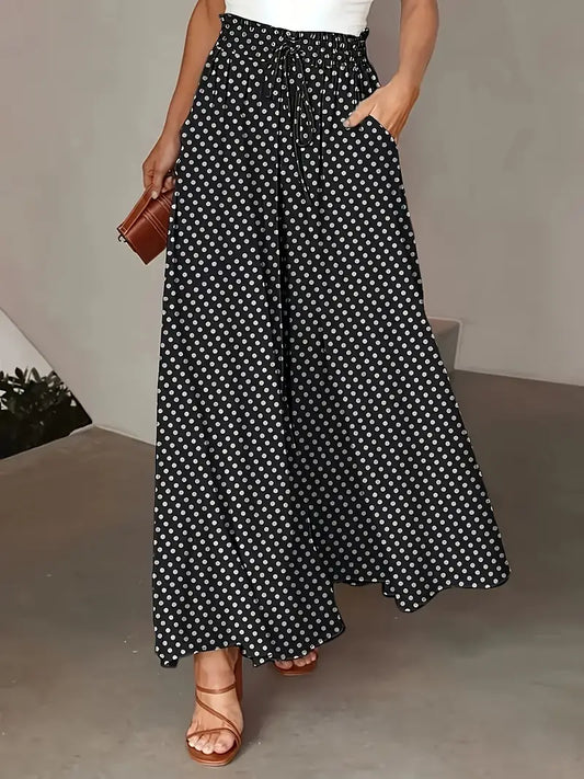 CD | Pantaloni eleganți și șic cu picior lat