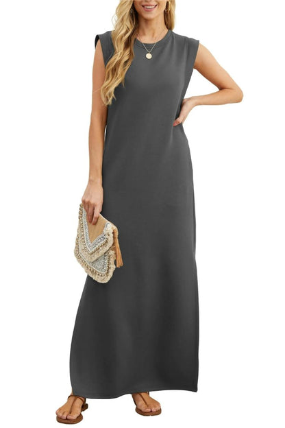 CD | Rochie maxi fără pliuri, casual, pentru femei