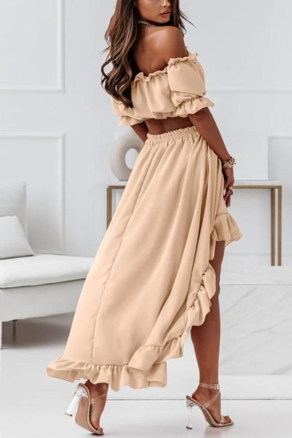 CD | Rochie midi cu umerii deschiși