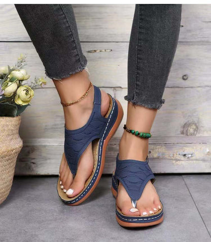 CD | | Romanza Sandale elegante cu toc cu pană pentru un look de vară pe plajă