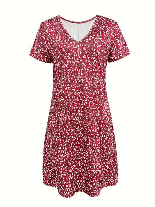 CD - Rochie casual cu flori