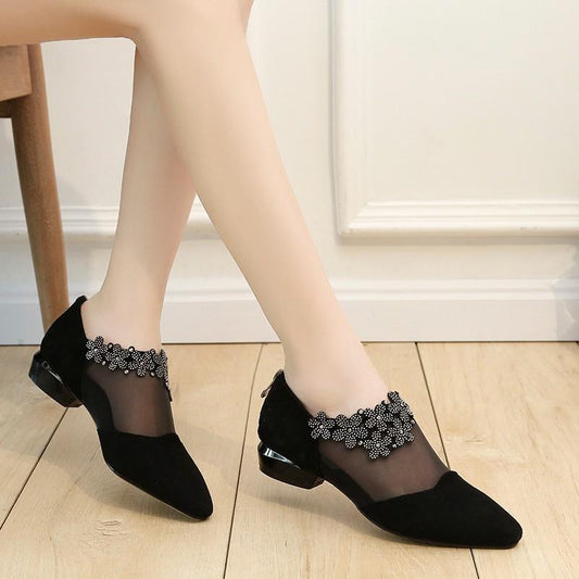 CD | Sandale cu toc wedge Lattice