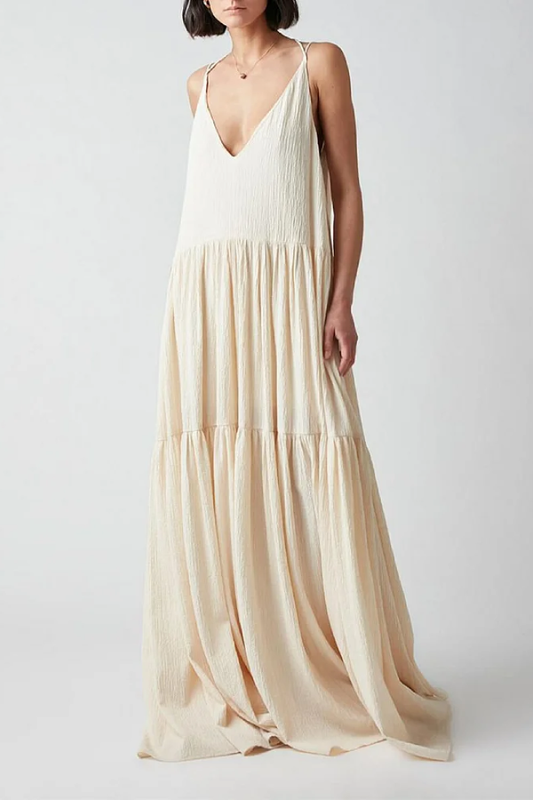 CD | Elegant Resort Deep V-neck strappy rochie maxi