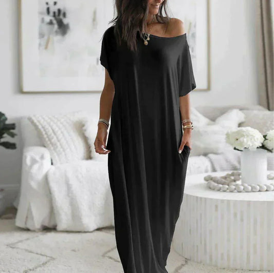 CD | Eleganță fără efort într-o rochie maxi cu tricou