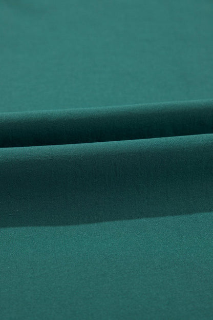 CD | Rochie maxi verde închis cu pliuri pentru femei
