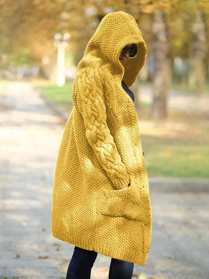 CD | Cardigan tricotate Chunky cu glugă