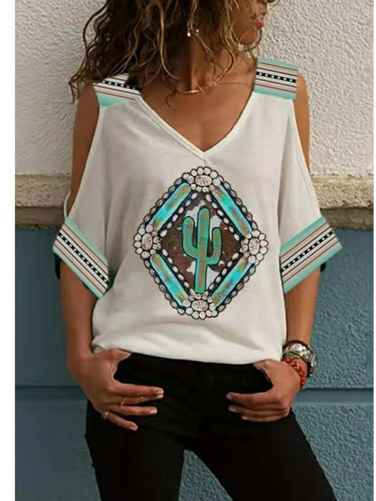 CD | Tricou supradimensionat cu umeri căzuți și mâneci medii într-un aspect vintage