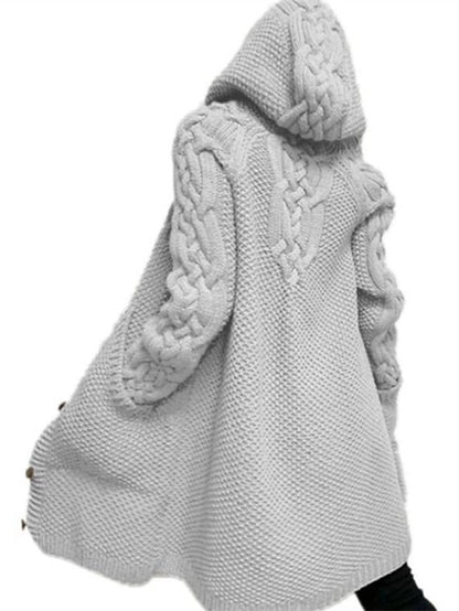 CD | Cardigan tricotate Chunky cu glugă