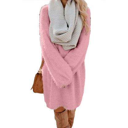 CD | Rochie mini tricotată cu stil jumper
