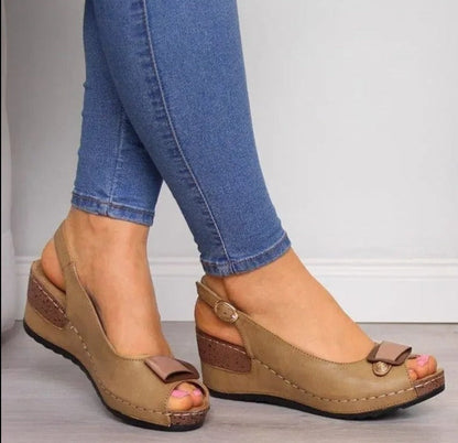CD | Sandale cu toc wedge pentru femei