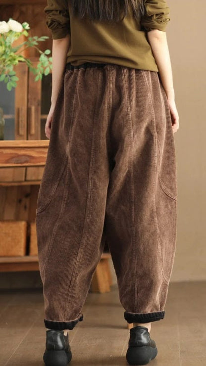CD | Pantaloni din catifea de moda pentru femei