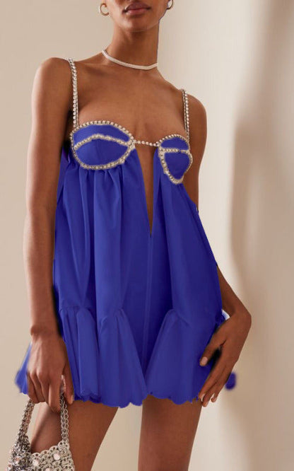 CD | Rochie mini cu bustieră cu mărgele