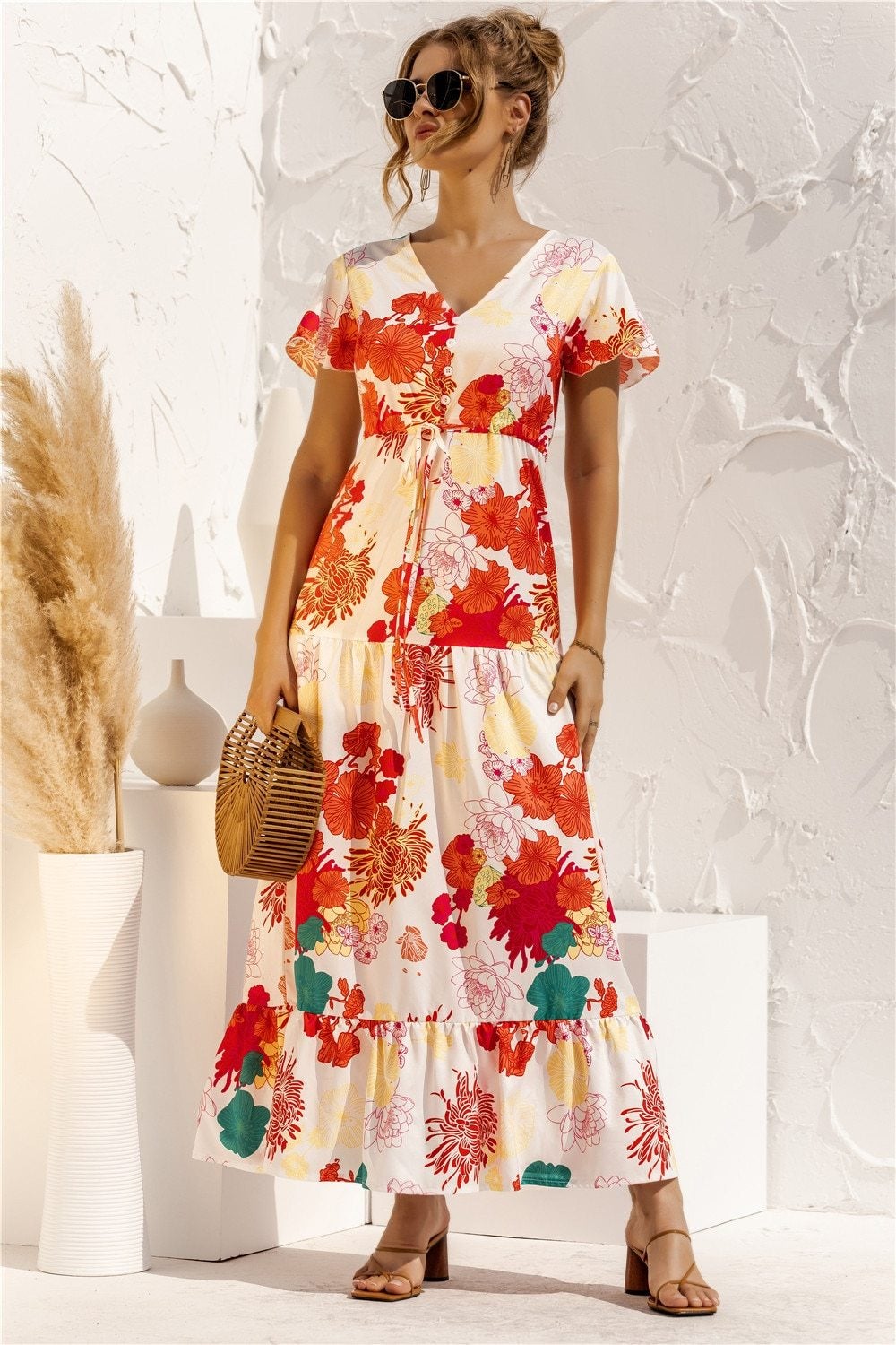 CD | "Kailani" Rochie maxi elegantă de designer