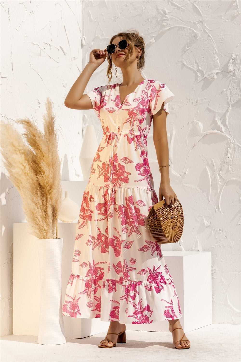 CD | "Kailani" Rochie maxi elegantă de designer