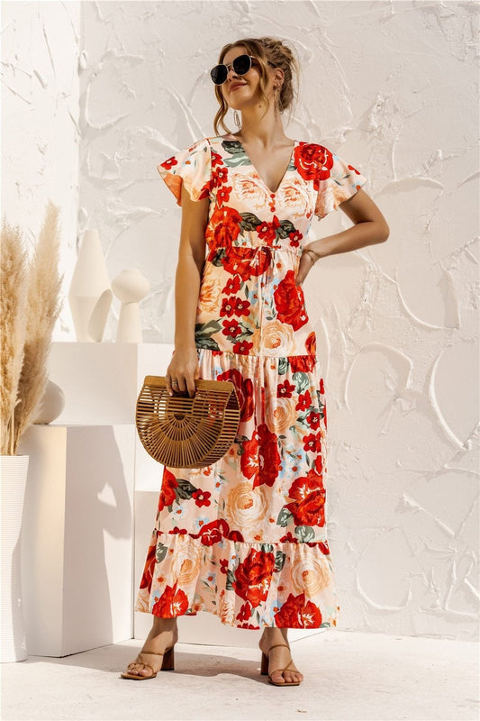 CD | "Kailani" Rochie maxi elegantă de designer
