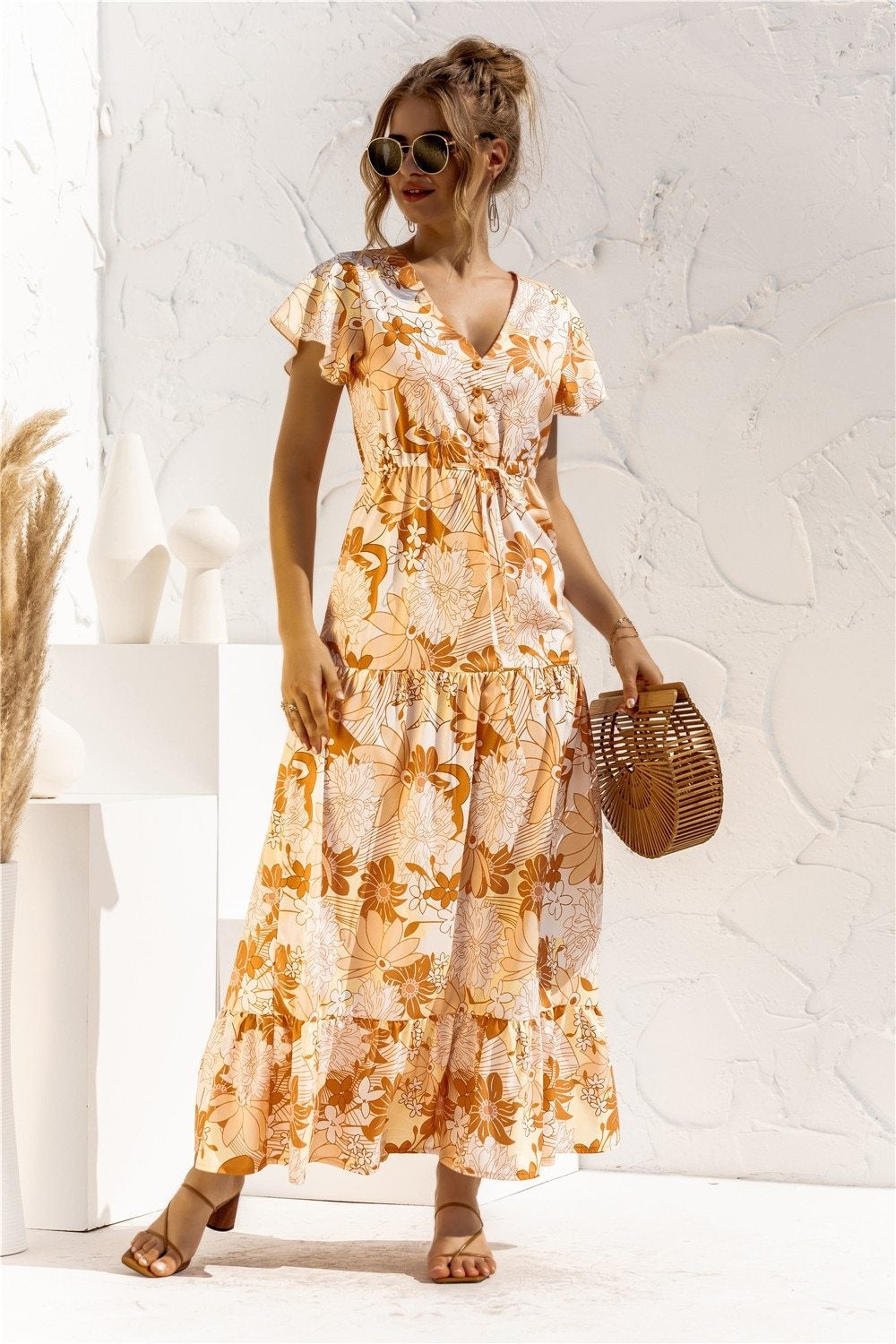 CD | "Kailani" Rochie maxi elegantă de designer